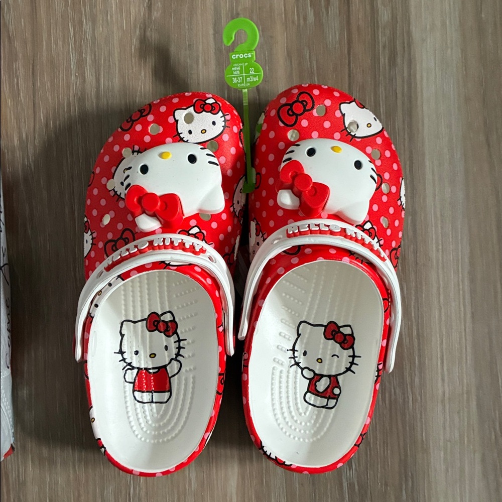 NEW Red Hello Kitty CROCS